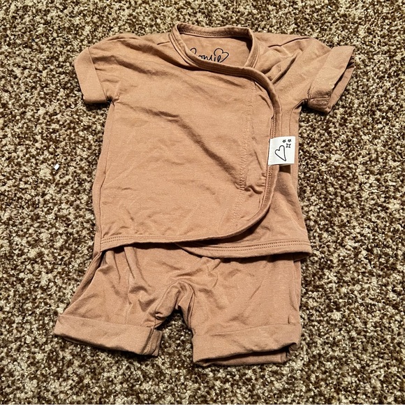Bonsie Romper, Mocha 0-3m - Picture 3 of 3